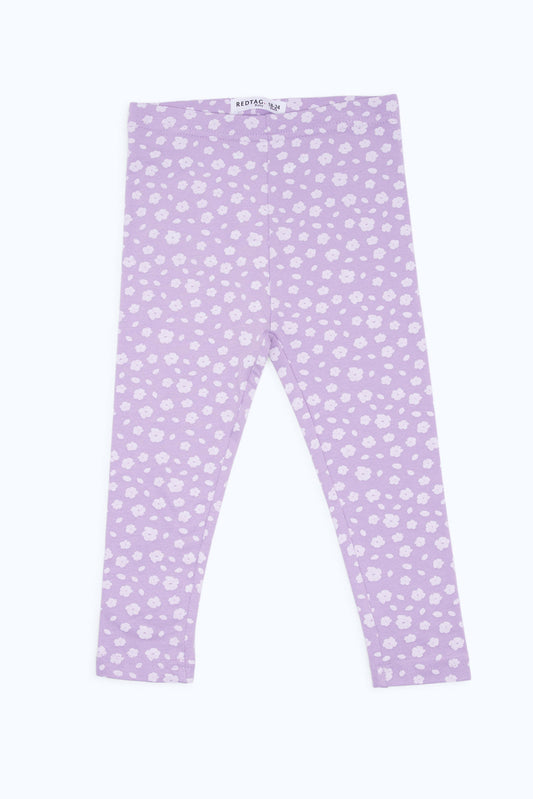 Redtag-Girls-Lilac-Floral-Aop-Legging-Category:Leggings,-Colour:Lilac,-Deals:New-In,-Filter:Infant-Girls-(3-to-24-Mths),-H1:KWR,-H2:ING,-H3:TRS,-H4:LEG,-ING-Leggings,-New-In-ING-APL,-Non-Sale,-S23C,-Season:S23C,-Section:Girls-(0-to-14Yrs)-Infant-Girls-3 to 24 Months